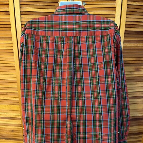 JOS. A. BANK TRAVELER'S COLL. SZ XXL LS HOLIDAY TARTAN PLAID DRESS SHIRT - Picture 5 of 9